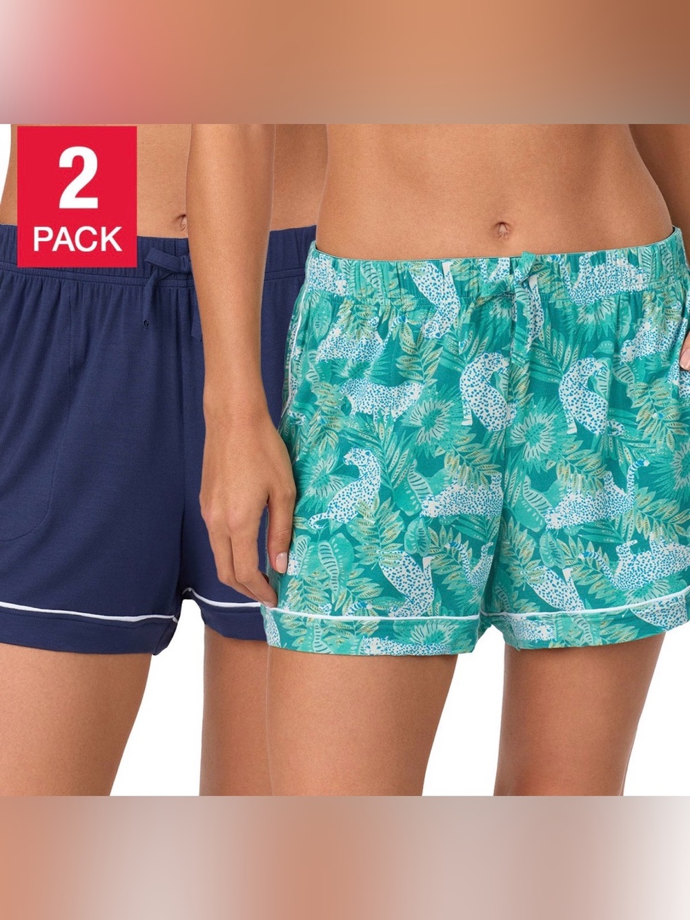 NWT Room Service Two-Pack Knit Sleep Shorts size S
